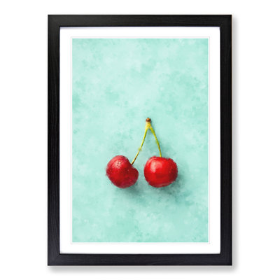 Two Cherries - Framed Print