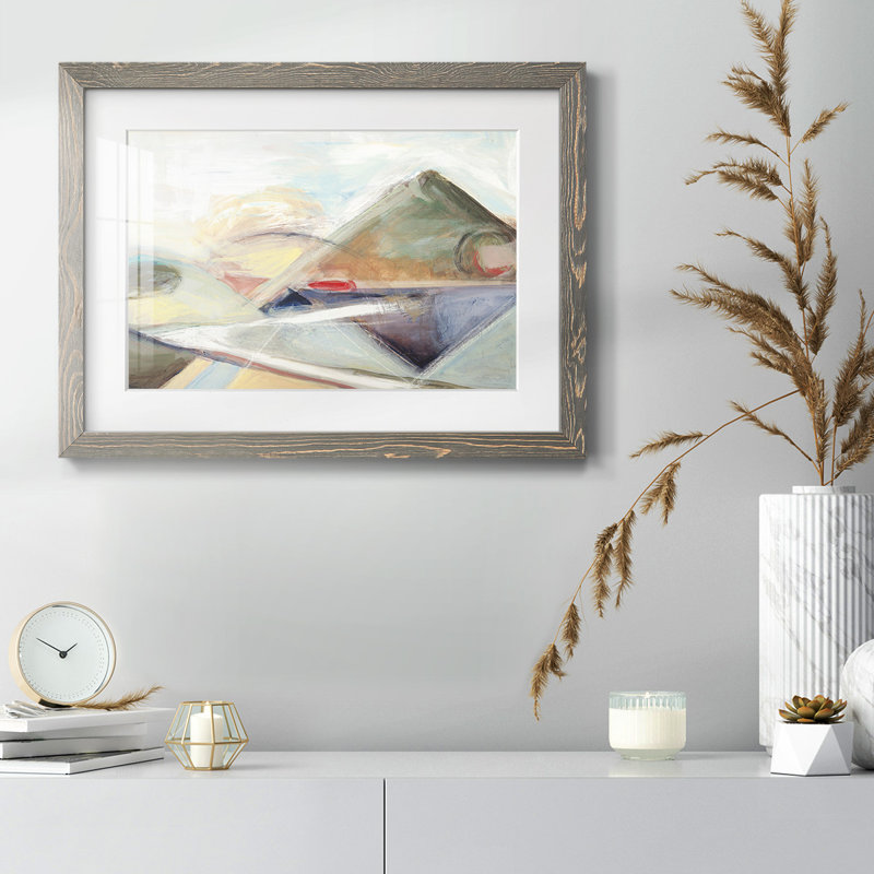 " Purple Reflection ", Gray, 28" H x 42" W