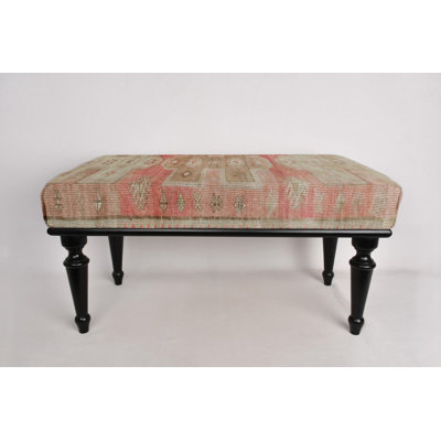 Footstool Bench, Desk Bench, Ottoman Bench, Upholstered Bench, Turkish Rug Bench, Kilim Bench, Home Decor Bench, Handmade Bench,Vanity Bench