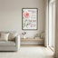 Tableau sur toile avec dahlias et citation inspirante pour maman, idéal pour la décoration de la chambre ou du salon. Cadeau parfait.