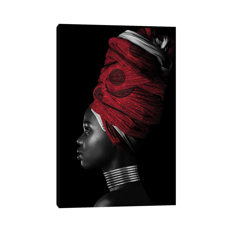Red African Women II by Danilo De Alexandria - Print on Canvas, Wrapped Canvas, 152.4cm H x 101.6cm W x 3.81cm D