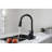 Kitchen Faucet Pull Out Spray Matte Black, Stainless Steel Craftsmanship, 360 Rotating Nozzle For User- Experience, Corrosion & Rust, Single Handle To Regulate Water In Crafted, Rotatable Effortless