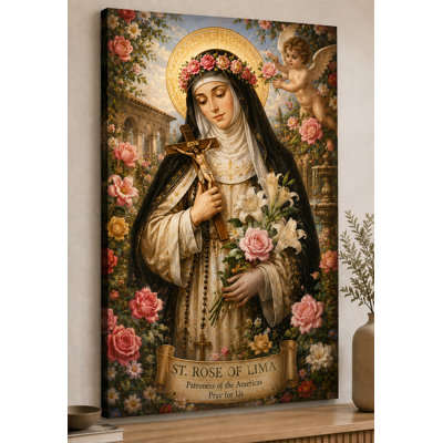Grande œuvre d'art chrétienne spirituelle sur toile 24 "x 36 pouces