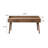62.99"Brown Rectangle Solid Wood Writing Desk,2-drawer-1070131312
