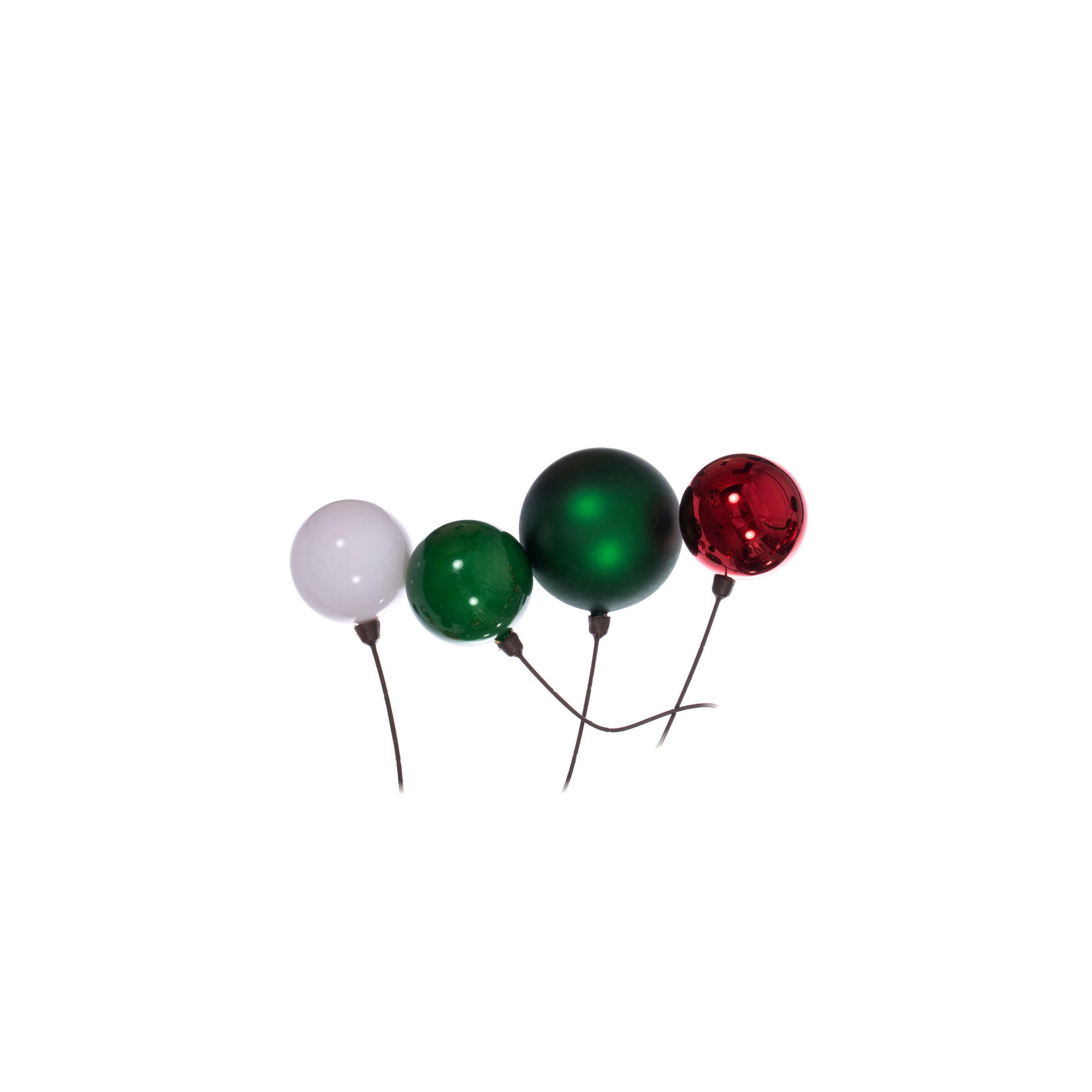 120'' in. Garland, White/Red/Green