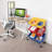 6 Bin Storage Organizer Cart with Locking Wheels
