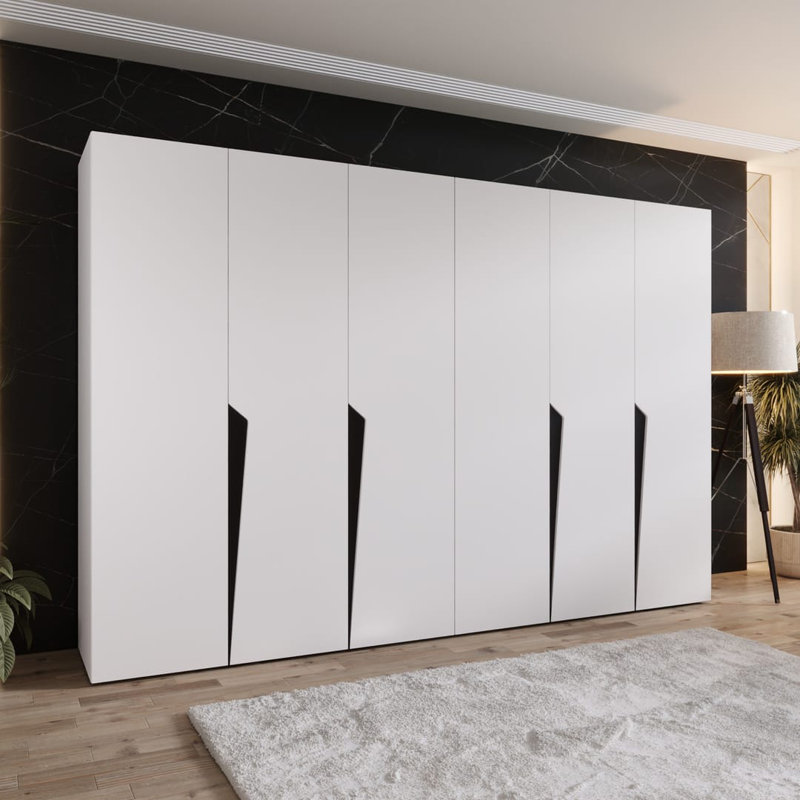 Manufactured Wood Wardrobe, White