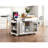 Rolling Kitchen Island On Wheels With 3 Drawers&Cabinet, Storage And Power Outlet, Portable Kitchen Island Cart-142074664