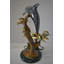 Dolphin With Three Turtles Bronze Statue Fountain - Size: 23"L X 22"W X 35"H.