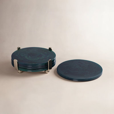 Gomez 4-Piece Set Coasters on Stand