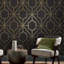 Rinku Geometric Metallic Wallpaper Double Roll-398828783