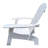 Comfortable White Wood Chair - Umbrella Hole Included, Versatile For Outdoor/Indoor Spaces Patio, Porch, Deck, Garden, Poolside Seating Easy Assembly Process Made Of Solid Hole, Comfortable, Outdoor-2103606820