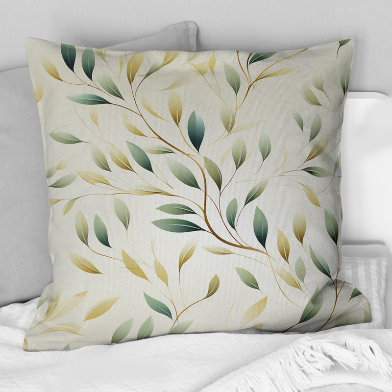 Coussin Floral, H 16 po x l 16 po