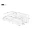 Causeuse multifonctionnelle en chenille de 111 po avec repose-pieds-837293160