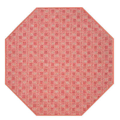 Tapis abstrait abstrait d'intérieur / extérieur de couleur commerciale, rouge, hexagone de 2 pi, adapté aux animaux de compagnie et aux enfants. Hexagone, tapis parfaits pour les enfants, les animaux de compagnie, les événe