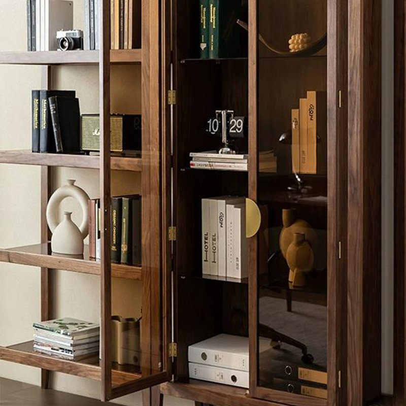Bibliothèque américaine en bois massif