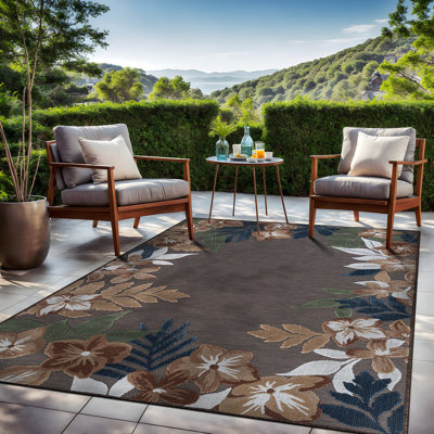 Tapis floral d'intérieur pour l'extérieur