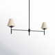 Jianna 2 Light Metal Linear Chandelier