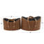 Ensemble de 2 paniers en cuir-63371733