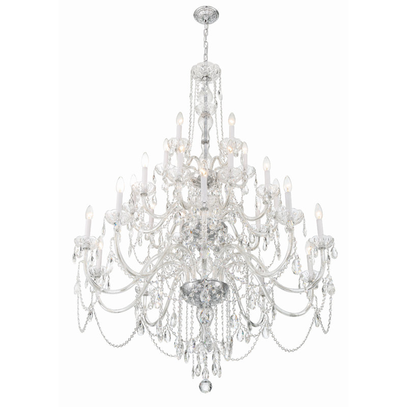 Irl 25 - Light Dimmable Classic / Traditional Chandelier, Chrome