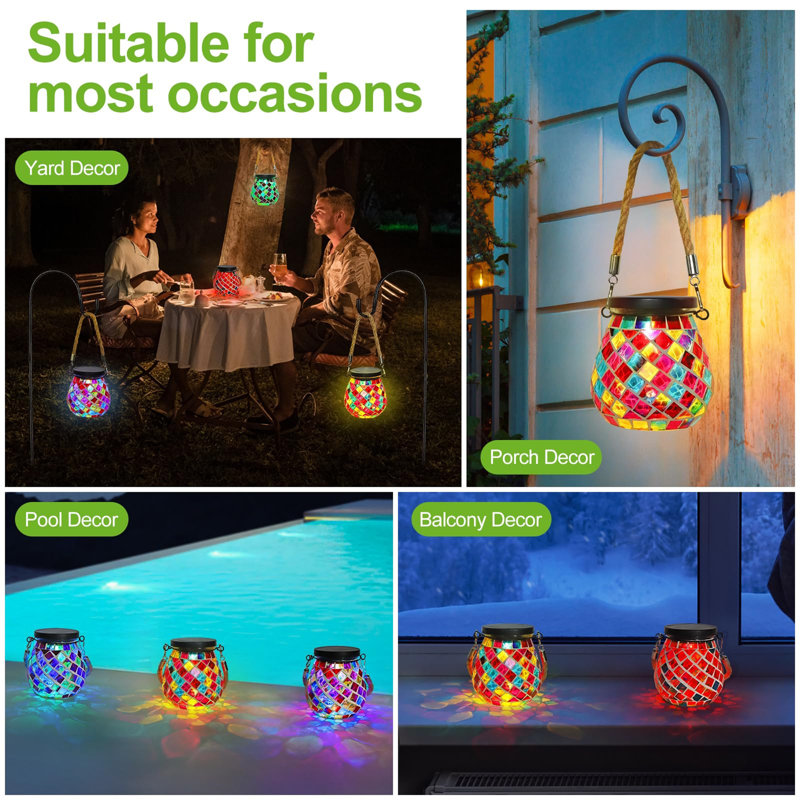 Lizette Solar Powered Outdoor Lantern