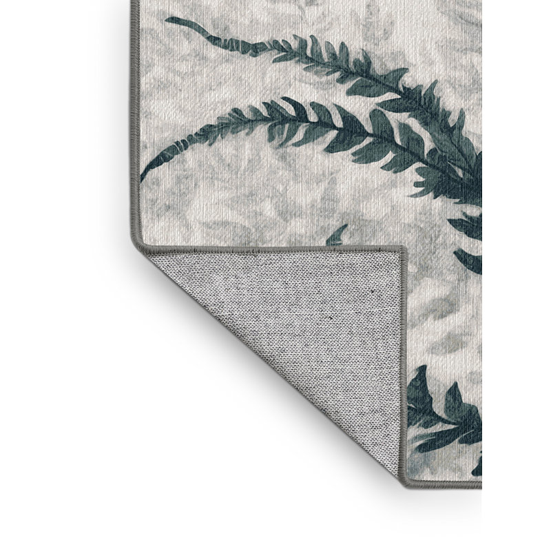 Machine Washable Gray Area Rug, Runner 2' x 4'