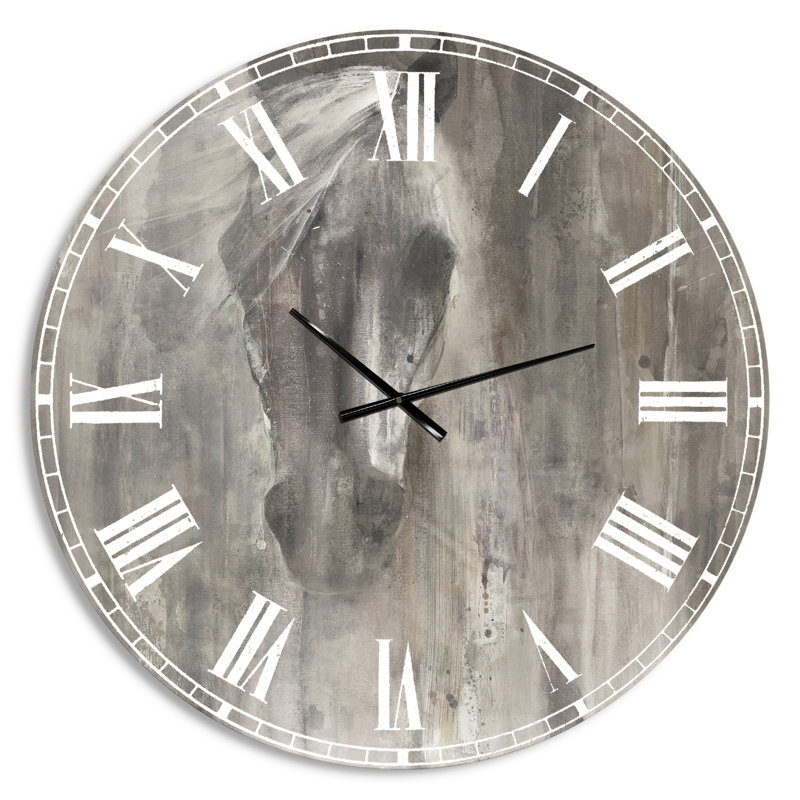 Swigart Farmhouse Horse - Horloge murale de ferme, Grand