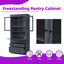 Garde-manger autoportant 78 po avec 3 tiroirs et tablettes réglables 78 po-1302684676