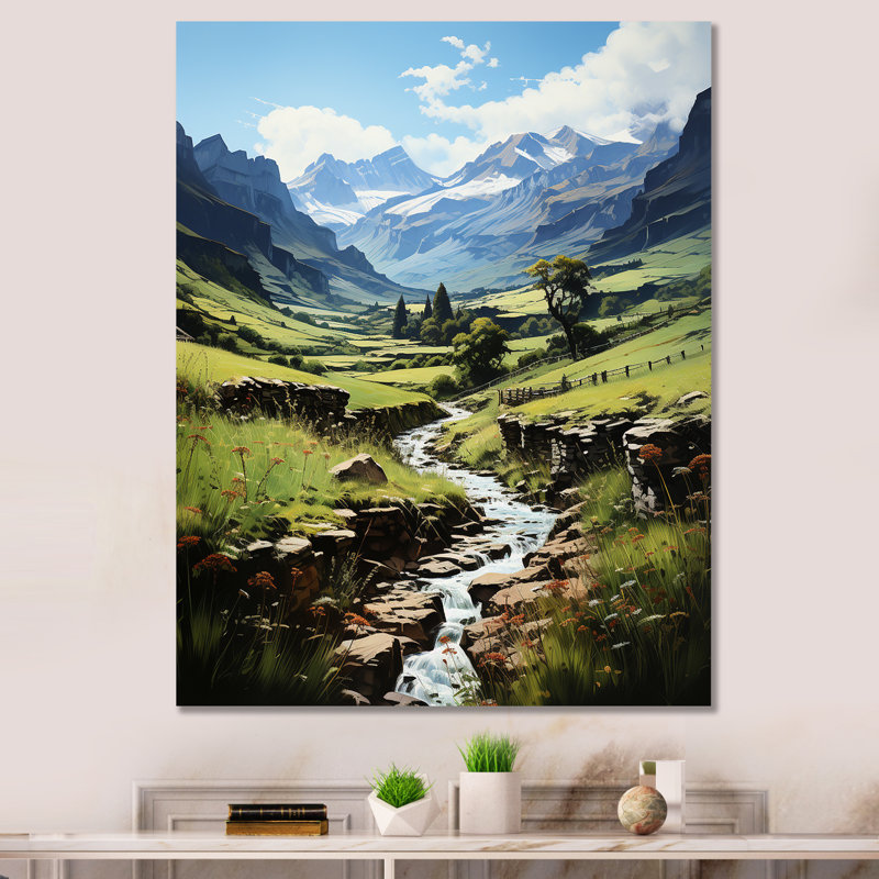 Espagne, vallée d'Ordesa III, impression sur toile, H 20 po x l 12 po x P 1 po, Toile tendue