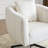 Metal Leg Velvet Swivel Chair-604948412