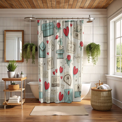 Heart Message - Premium Shower Curtain 182