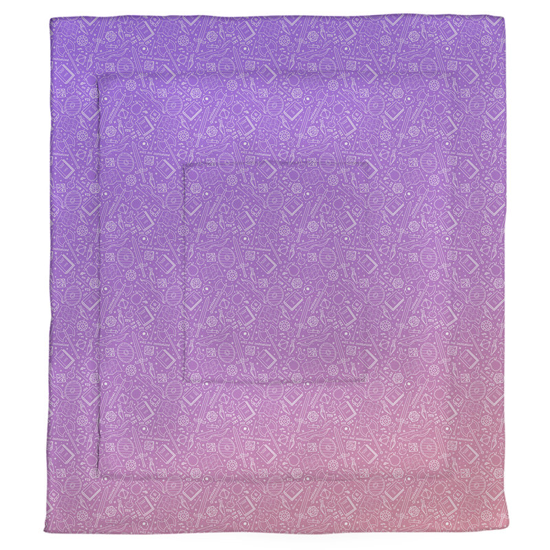Édredon simple réversible Katelyn Elizabeth, Édredon simple, Mauve / Rose