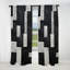 Rêve de cuboïdes noir et blanc - Rideau Shapes - Rideau abstrait occultant - 1 panneaux-2002670370