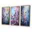 «Winter Enchanted Frost Pointillism», 3 pièces sur toile-1577309704-1577309940