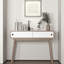 Console de table d'entrée avec espace de rangement et pieds en bois, canapé derrière le canapé pour le couloir, salon, couleur naturelle