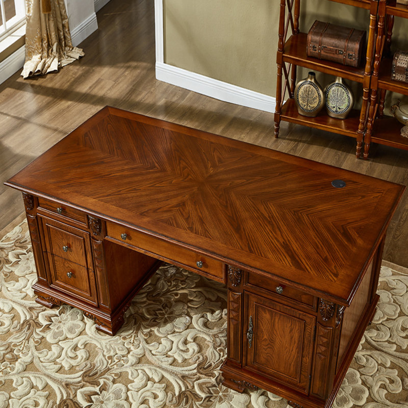 Bureau de style européen, H 30,71 po x l 94,49 po x P 39,37 po