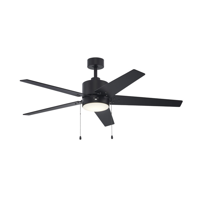 Ventilateur de plafond noir Ronan, Noir