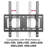  Black Tilt Wall Mount for Holds up to 88 lbs