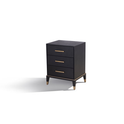 Akeyia 50cm W Manufactured Wood Bedside Table