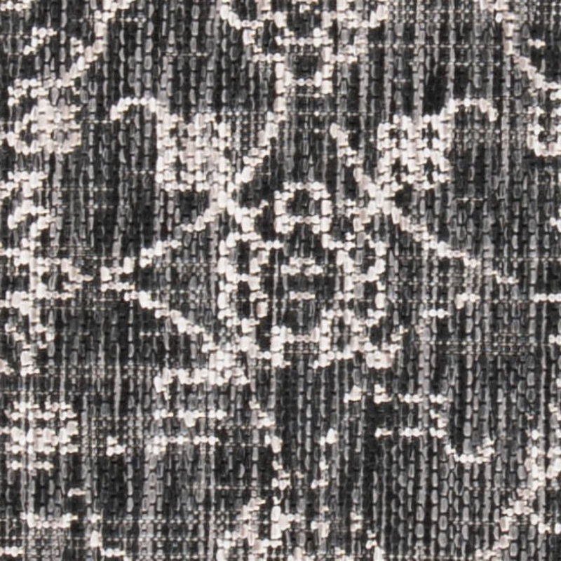 Tapis d'intérieur / extérieur Amedee Performance, Rectangle 4 pi x 5 pi 7 po, Black/Ivory