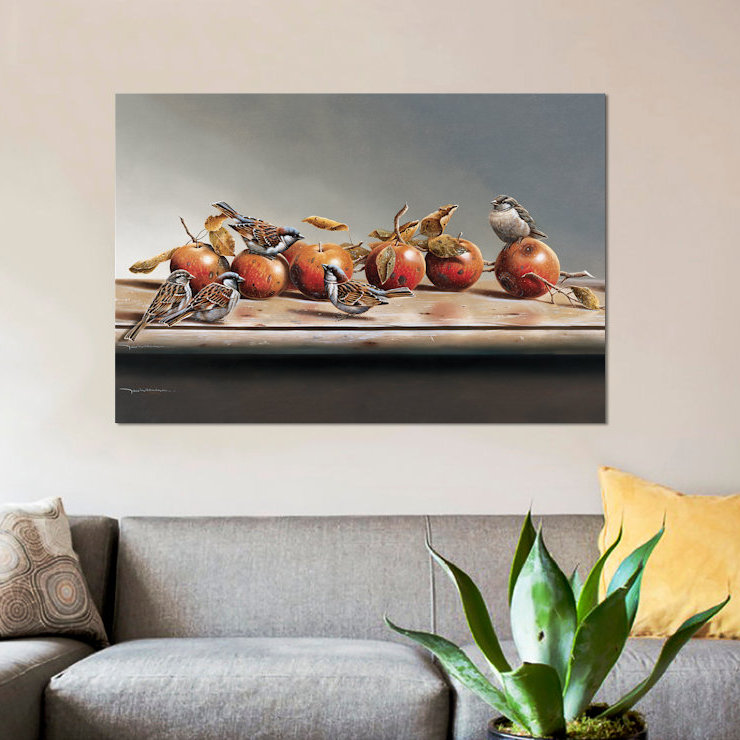 « house fleches i », impression sur toile, H 18 po x l 26 po x P 1,5 po, Pas de tapis, Toile tendue