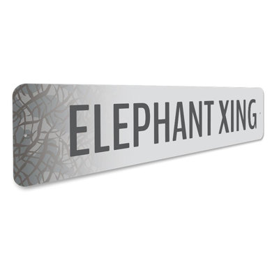 Enseigne d'éléphant en aluminium