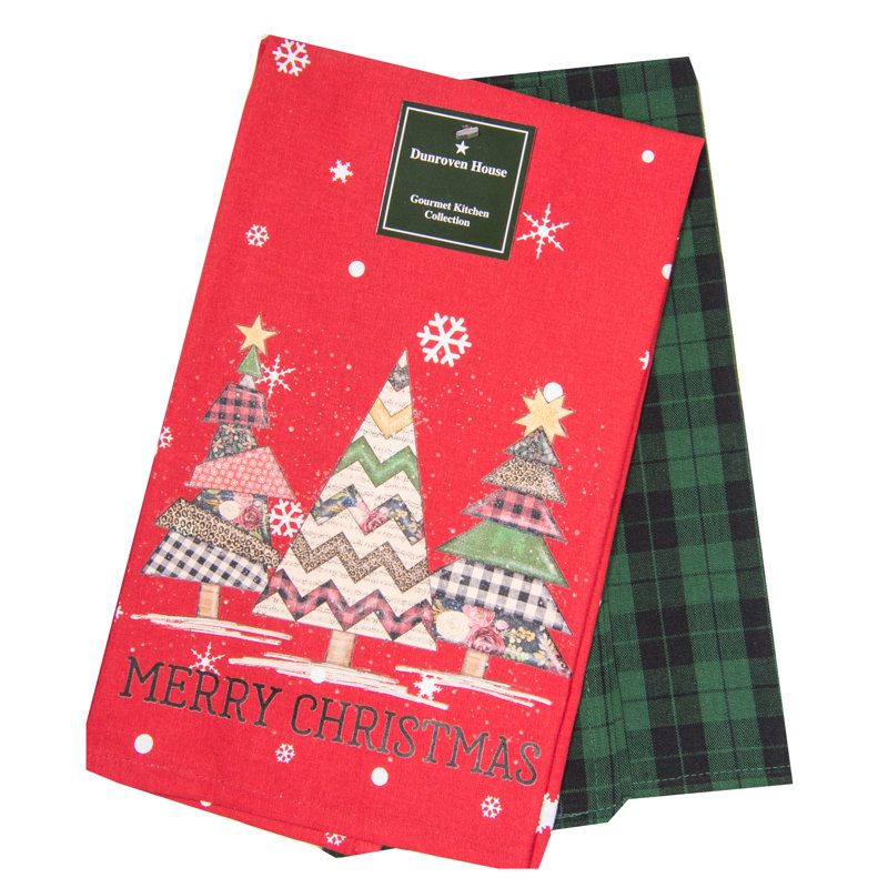 Ensemble de deux serviettes Merry Christmas