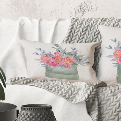 Floral Throw Pillow