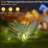 2-Pack Ground Plug Solar Palm Tree Lights