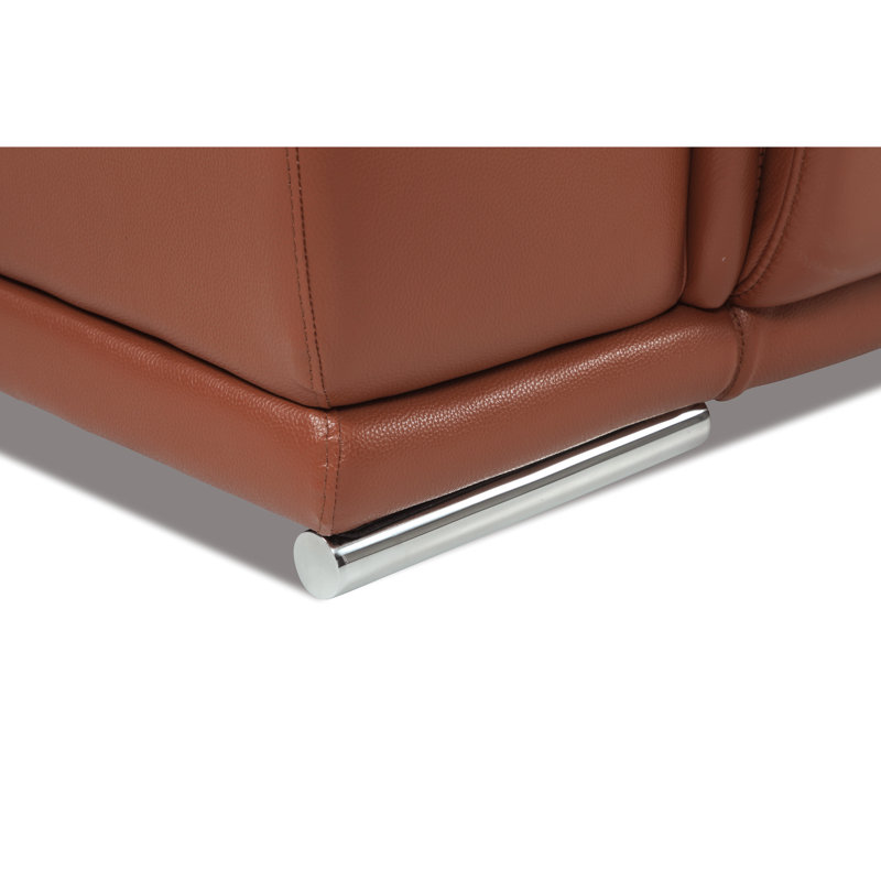 Cuir rembourré inclinable avec siège à fonction électrique en bois brésilien et mousse haute