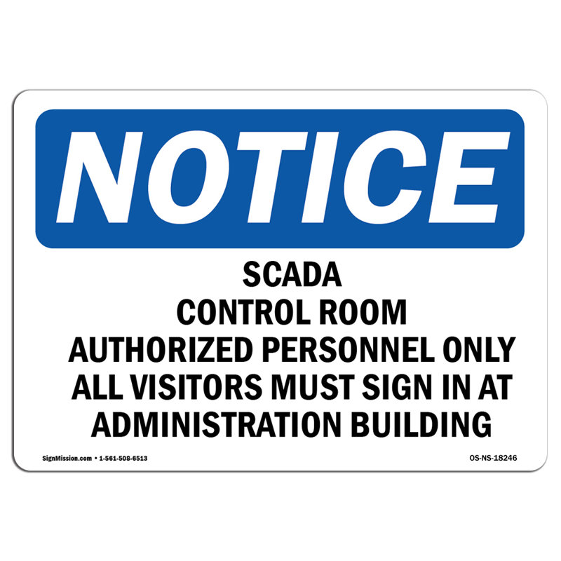 Adhésif décoratif pour salle de contrôle Scada 18 po x 12 po