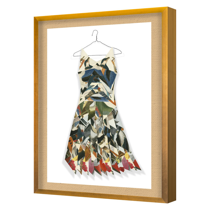 «Paper Dress» par Jo Stearns - impression de cadre photo unique sur papier, H 31 po x l 21,25 po