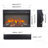 Thin Electric Fireplace Insert With Realistic Flame, Log Set, Remote Control, And Overheating Protection-733527128