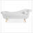 Chaise Lounge with Scroll Arms